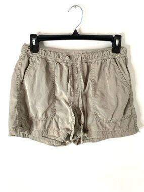 C&C California Lyocell Drawstring Shorts Taupe Utility Casual Soft
